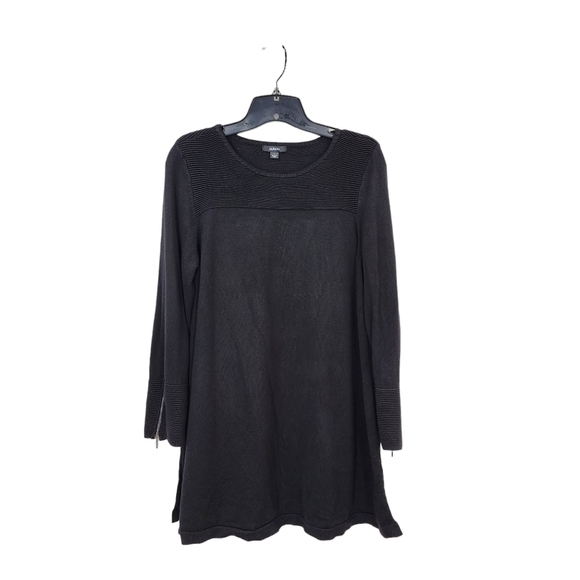 Alfani Women's Black Ottoman-Knit Pullover Tunic Sweater - L - Picture 1 of 8